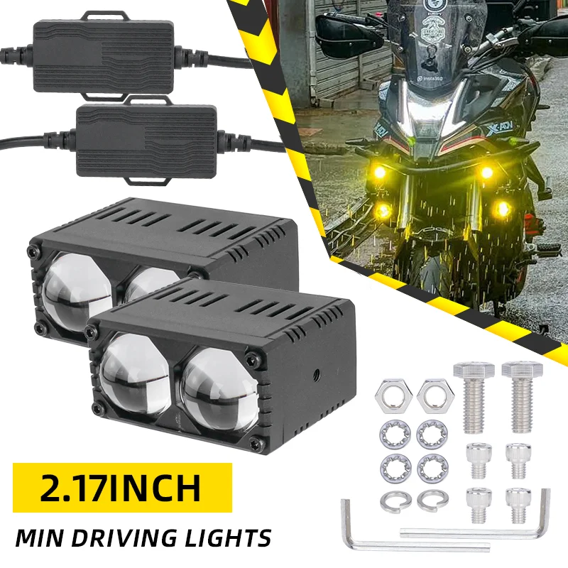 

Senlo Motorcycle LED Spotlight White Color Hi/Low Beam Fog Lamps for Car Trucks SUV UTV 12V 24VMini Lens Headlight Driving Light