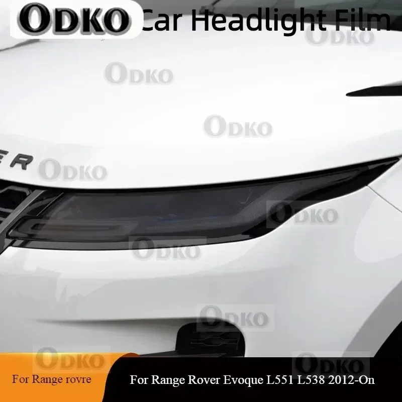 

Для Range Rover Evoque L551 L538 2012-на оттенок фар автомобиля черная защитная пленка прозрачная наклейка из ТПУ аксессуары