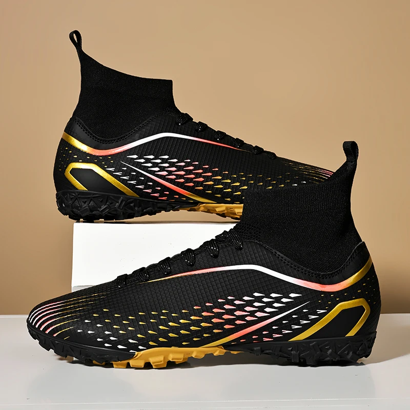 

Unisex Athletic Football Cleats Firm Grip Sole Breathable Fabric Comfortable Wear Outdoor Sports Training Match Shoes