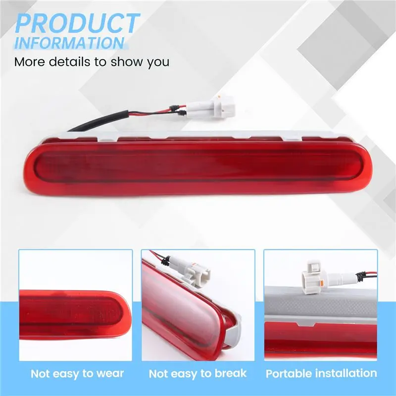 Leading-Edge-Car LED Rear Tailgate 3Rd Brake Light Lamp For Toyota Hilux VIGO MK6 SR5 2005-2014 81570-0K080