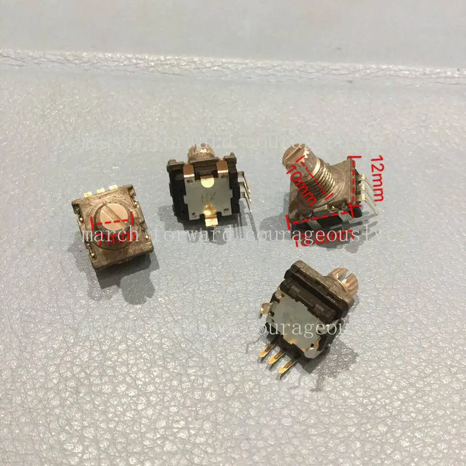 10pcs Switch controller, power amplifier volume regulator, 360-degree infinitely rotatable adjustable potentiometer