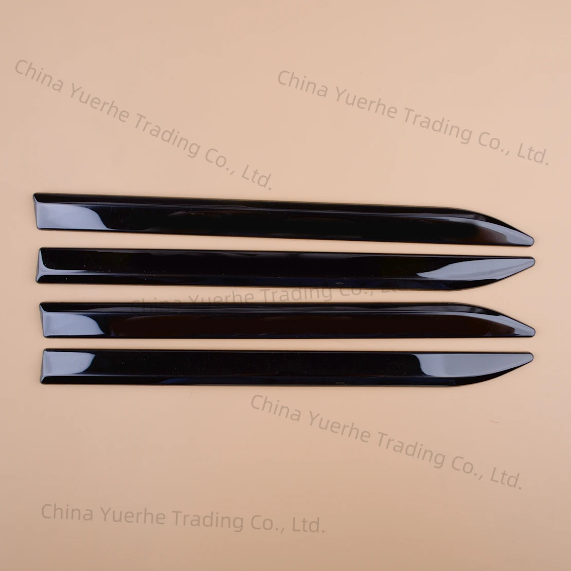 Car Black SUV Body Front Door Side Fender Trim Dagger Emblem Sticker Cover Accessories Badge Strip Stripe Decal Decor