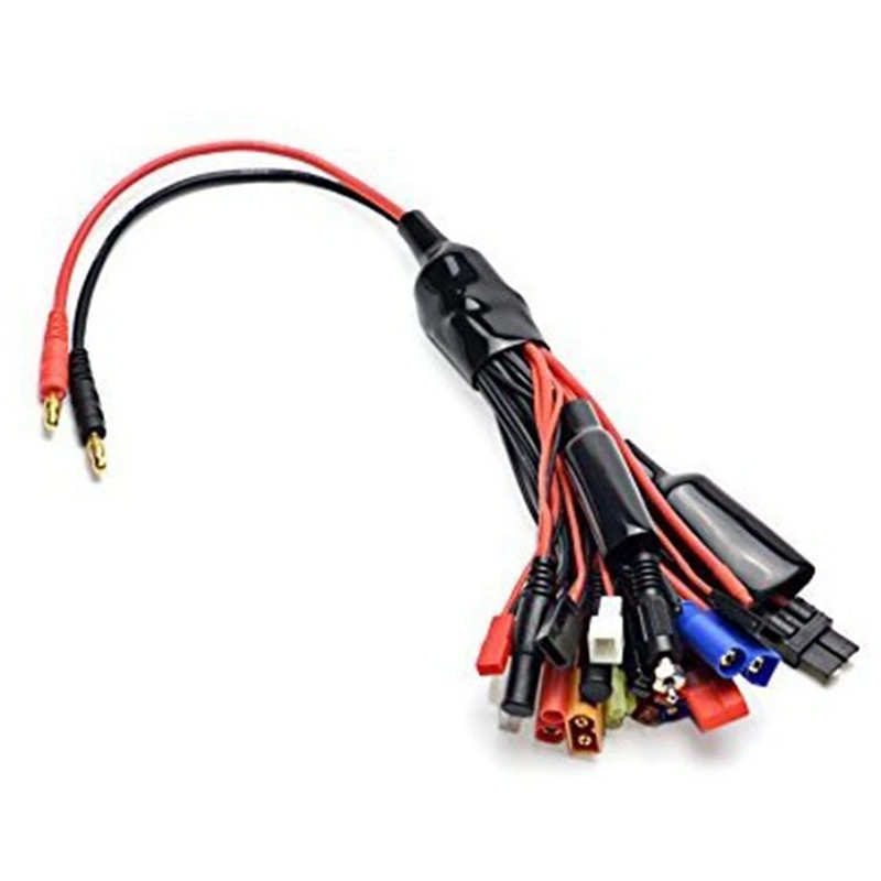 19 In1 RC Lipo Battery Charger Splitter Cable Adapter 4Mm Banana Plug To For Traxxas JST FUTABA XT60 EC3 EC5 Mcpx TAMIYA Durable