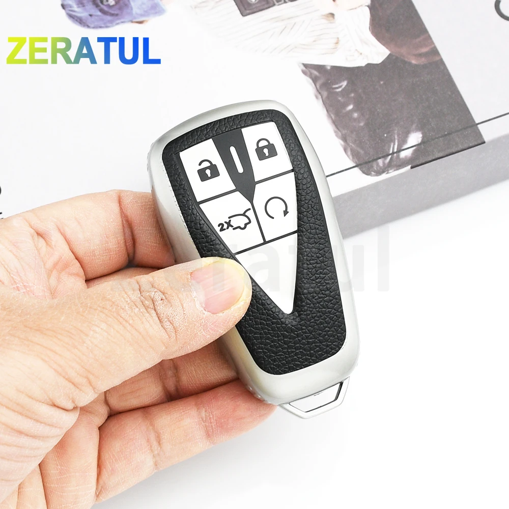 

4 Buttons TPU Leather for Changan CS35 PLUS CS55 PLUS CS75 PLUS 2019 Car Key Remote Fob Cover Shell Fob Holder Accessories