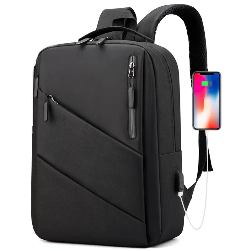 SUUTOOP Men USB 15 Inch Laptop Backpack School Bag Notebook Rucksack Teenage Teenagers Travel Leisure Schoolbag Pack For Male