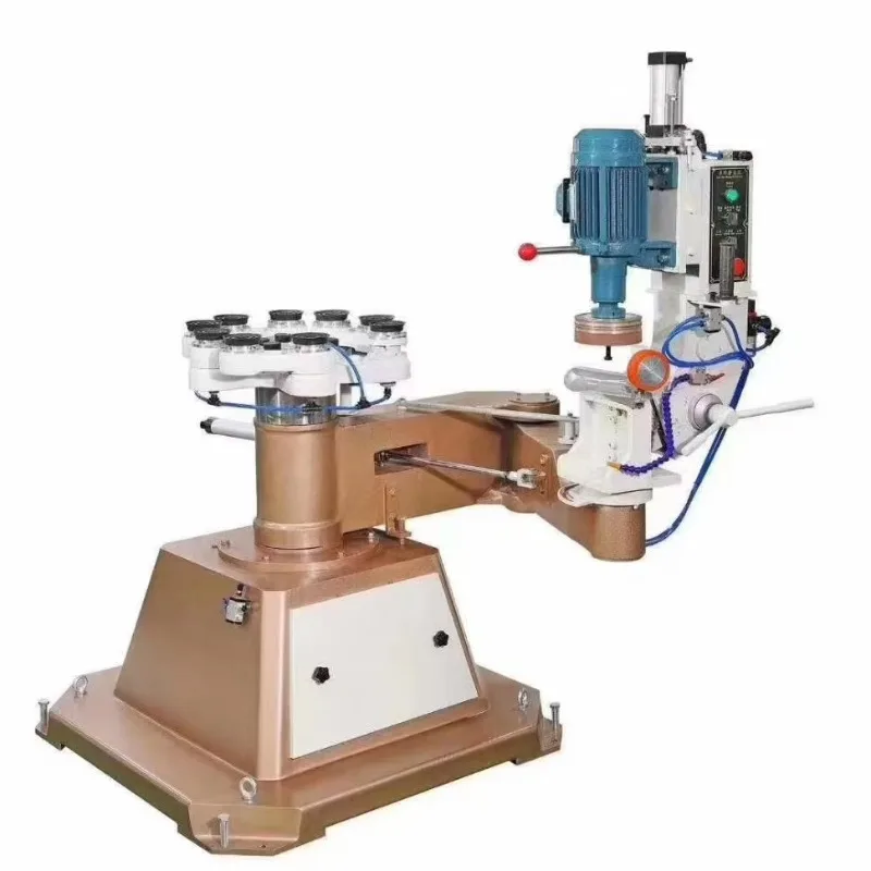 Small Glass Edge Grinding Machine with Shaped Edging Features Surface Grinding Machine for Precision Edge Finishing