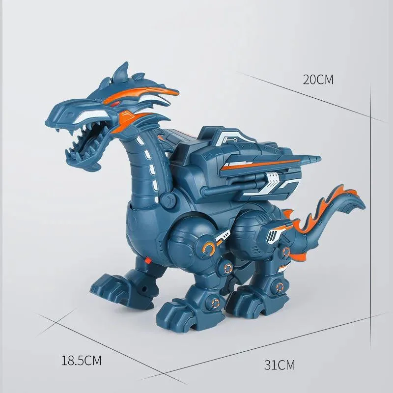 Electric spray mechanical dinosaur toy model multi-function acousto-optic toy