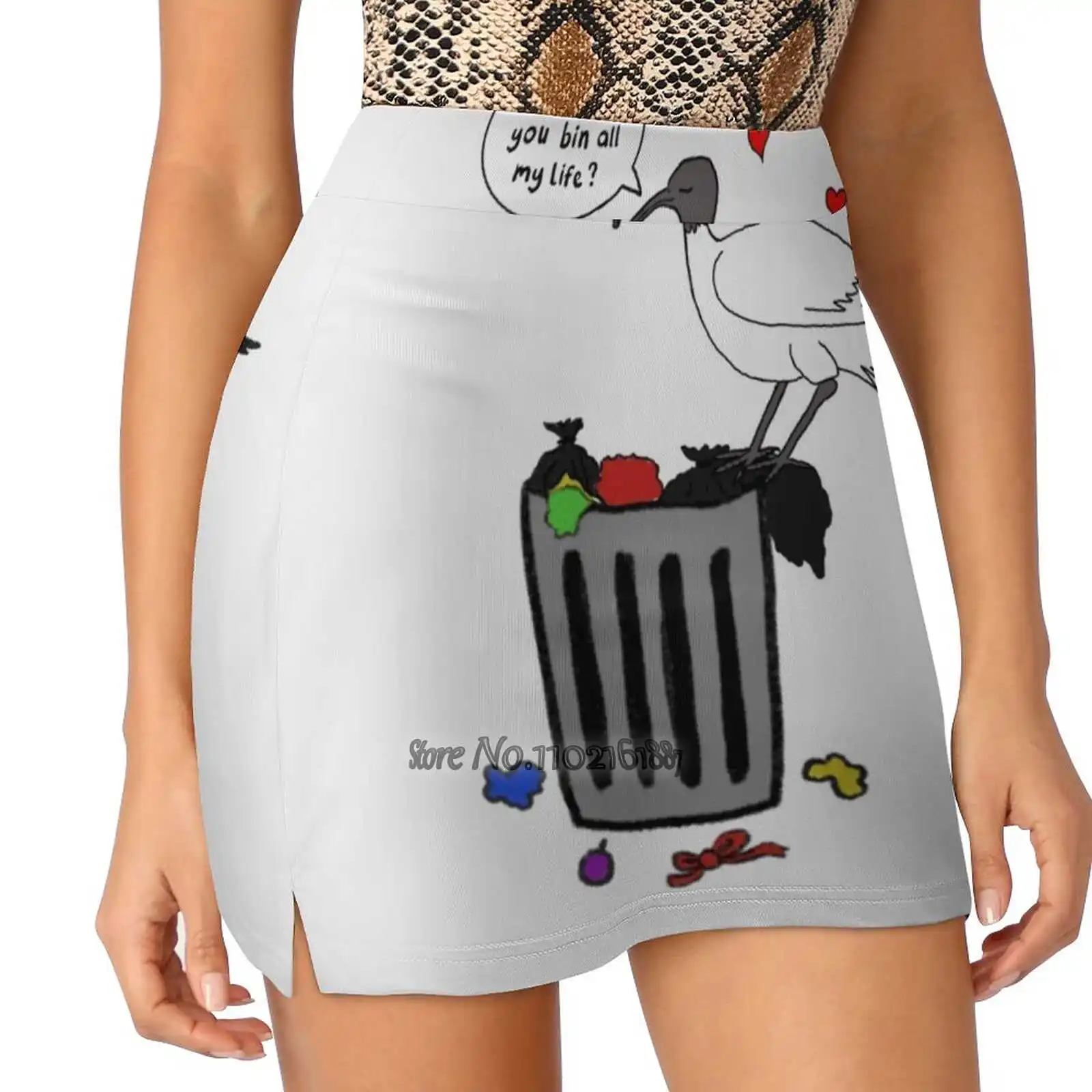 

Where Have You Bin All My Life  Women Mini Skirt Two Layers With Pocket Skirts Sport Fitness Running Skorts Pun Punny Puns