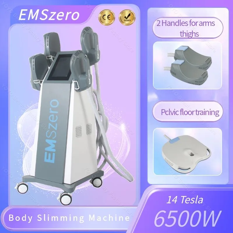 

2024 New EMSzero NEO 14 Tesla 6500W RF Sculpting Body Slimming Muscle Building Fat Burning Beauty Machine