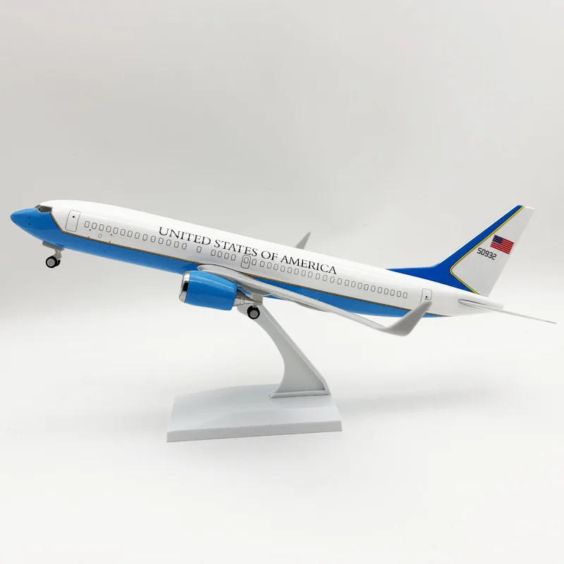 

30cm Aircraft Replica B737 Air Force One Model Airplane Diecast 1:250 Scale Plane Resin With Landing Gear Home Decoration Hobby