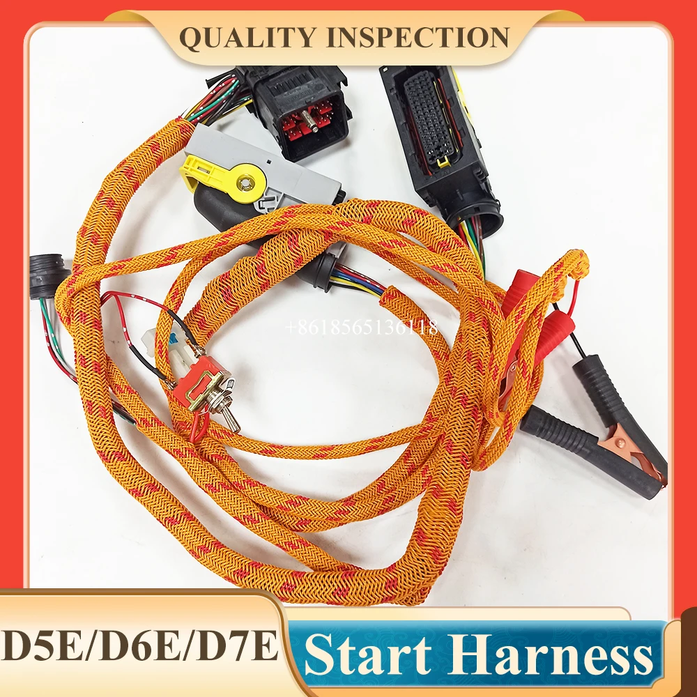 Excavator D5E/D6E/D7E Engine Starting Wiring Harness High Quality D6D/D7D Start Harness