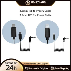 Hollyland MFi-Câble adaptateur audio pour Llavabo Dallas Llavabo 3.5, 150mm, TRS vers Type-C, ignorez 3.5mm