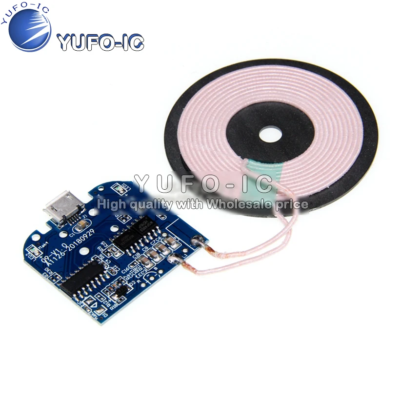 Wireless Charger Module Transmitter Coil PCBA Circuit Boards Qi Standard Generalized The An-droid Program Modification