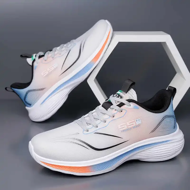 Otoño con cordones hombres Lofers zapatos tejidos Lux baloncesto para hombres zapatillas de deporte plateadas hombres calzado deportivo Fitness lujo