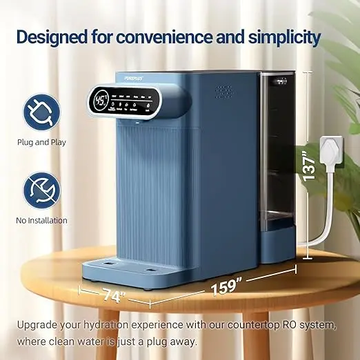 Smart Ro Reverse Osmosis Water Purifier Wat New Arrival Desktop Ro Water Purifier Smart System Side Table Water Dispenser