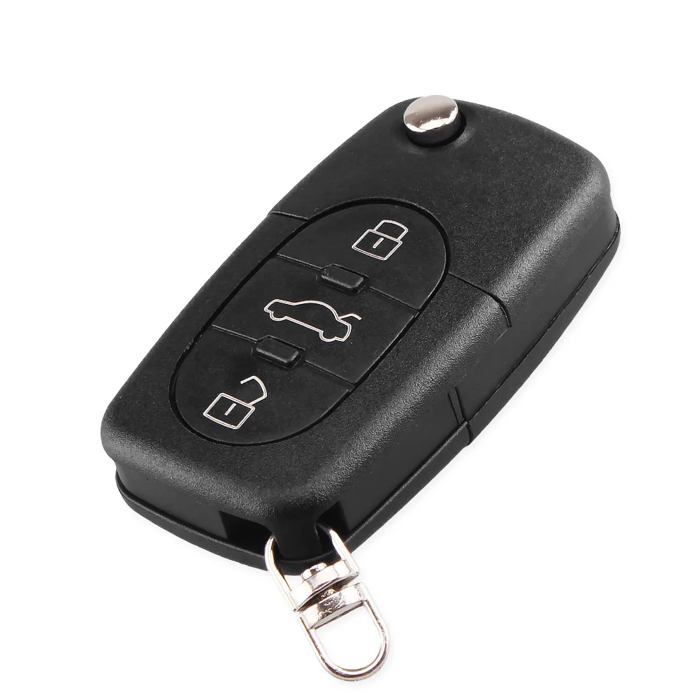 KEYYOU 3 Buttons Remote Flip Car Key Shell Case CR1616 For VW Volkswagen Golf 4 5 6 Passat B5 B6 Polo Bora Touran