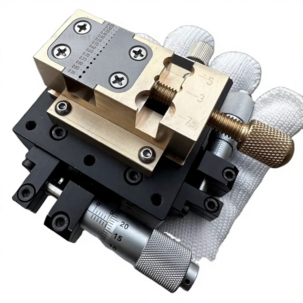 Stock 40*40mm Copper Crossing Slide Table Fixture Watch/clock Plc