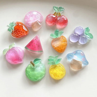 10PCS Cartoon Fruit Refrigerator Magnets Summer Photo Message Board Fridge Magnets Home Office Refrigerator Decoration Ornaments