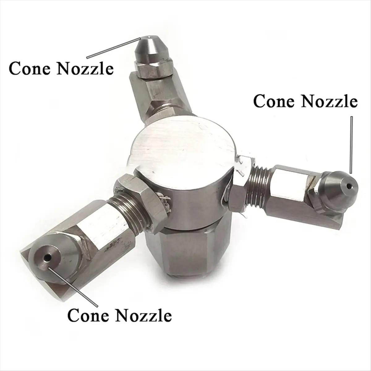 (AD11] 4 Point External Mouth 3 Head Rotary Car Washing Machine Conical Nozzle High Pressure Washer Accessories