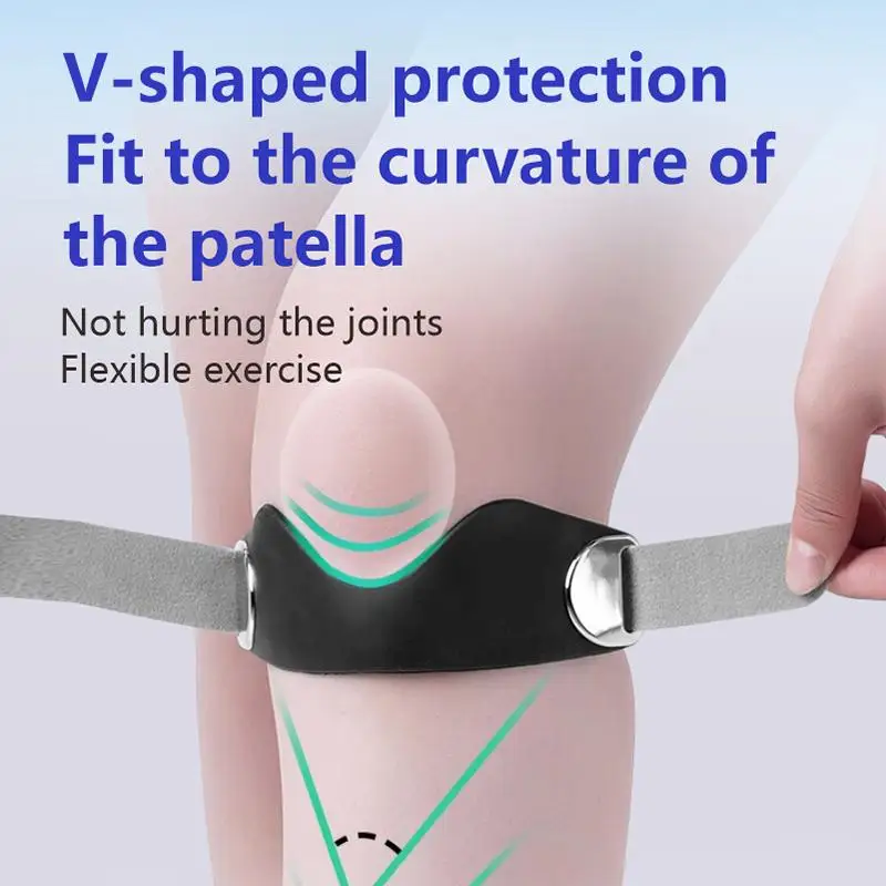 1Pcs Thickened Protection Knee Sports Knee Pad: Elastic Patella Belt Straps Comfortable Breathable Brace