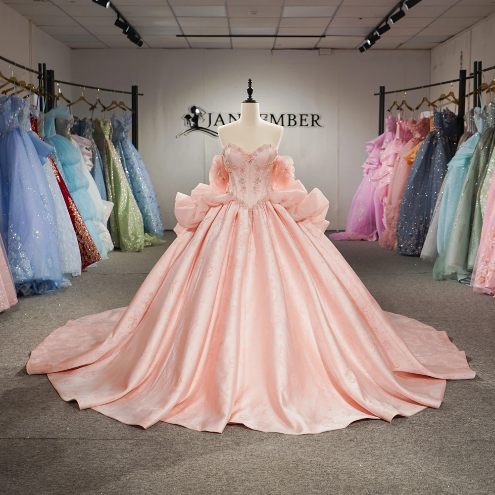 

Romantic Ball Gowns Quinceanera Dresses for Girls Satin Off the Shoulder Ball Gown Vestidos De Quinceanera Customized