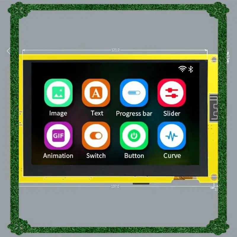 Entrega en 24 horas ESP32-S3 5 pulgadas IPS 800X480 RGB LCD módulo de pantalla TFT HMI 8M PSRAM 16M Flash WIFI BT pantalla inteligente MCU