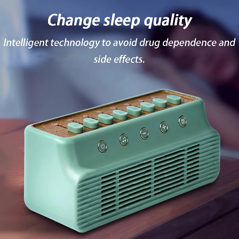 Bluetooth Sleep Aid Speaker White Noise Sound Therapy Machine Wireless Insomnia Treatment Yoga Meditation Waves Rain Speakers