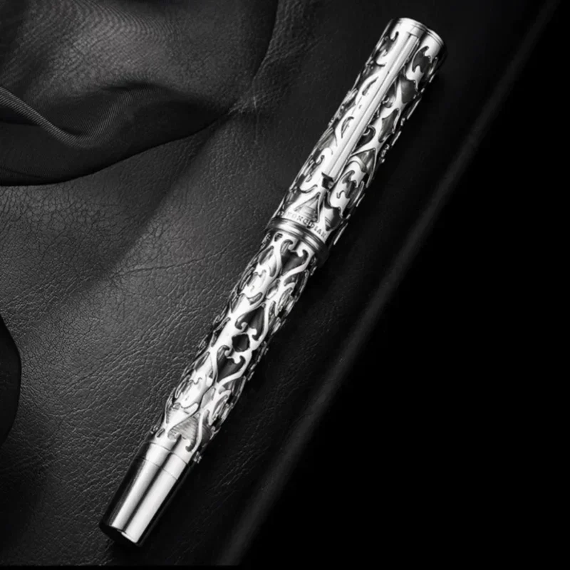 Hongdian D1 Moon Cage Fountain Pen EF F Nib Skeleton Hollow Resin Writing Pens Piston filling school office supplies Stationery