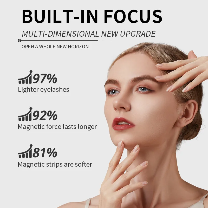 Koop een geschenkdoos met spiegel Kleine duivel Magnetische valse wimpers Geen make-up Wimpers Natuurlijke simulatie Draagbare set gereedschappen
