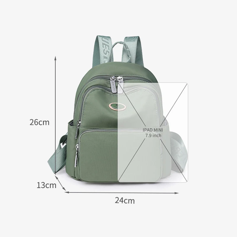 Women Casual Backpacks 2023 New Multilayers Waterproof Nylon Travel Bags Elegant School Bags for Teenager Girls Mochila Feminino