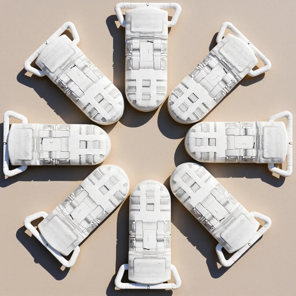 

25 шт. прозрачных пластиковых Т-образных держателей для детских пустышек, без BPA, для одежды младенцев, аксессуар для цепочки для пустышки, прозрачные