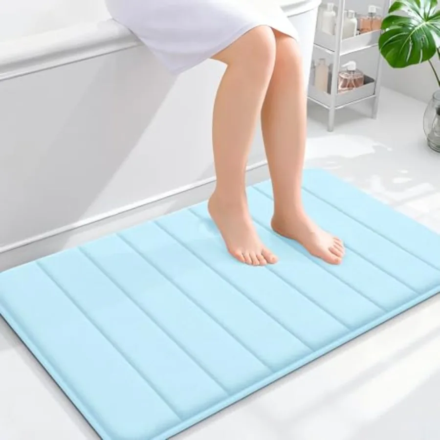 

Memory Foam Bath Mat 36x24 Super Soft Absorbent Bathroom Rugs Quick Dry Machine Washable Shower Floor Rugs Bathmat Carpet Bathr