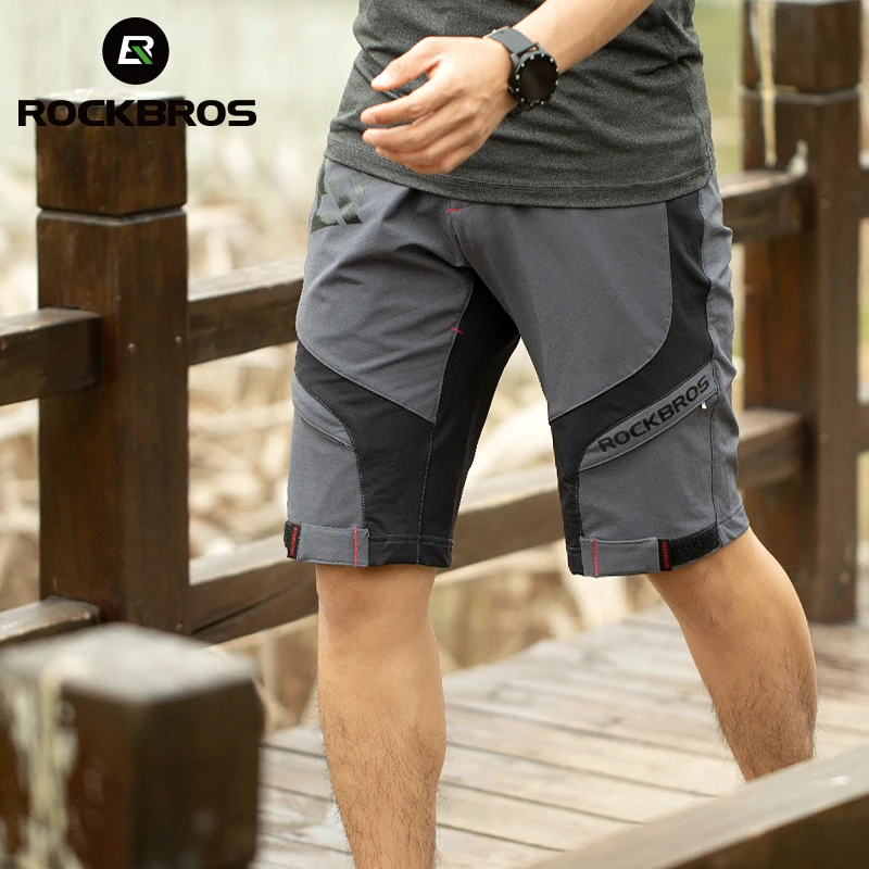 ROCKBROS Men\'s Cycling Shorts 2In1 With Separable Underwear Shorts Bike Shorts Climbing Running Bicycle Pants Cycling Equipment