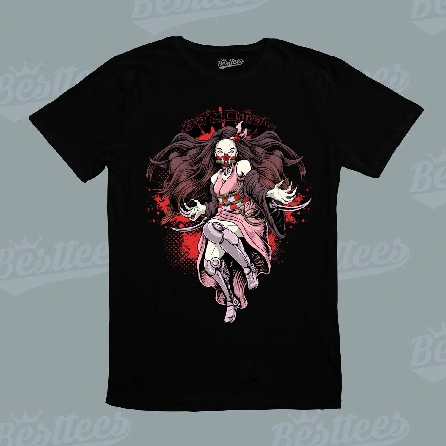 MALE FEMALE Machine Japanese Anime Demon Slayer Nezuko Kamado Robot Mech T-Shirt