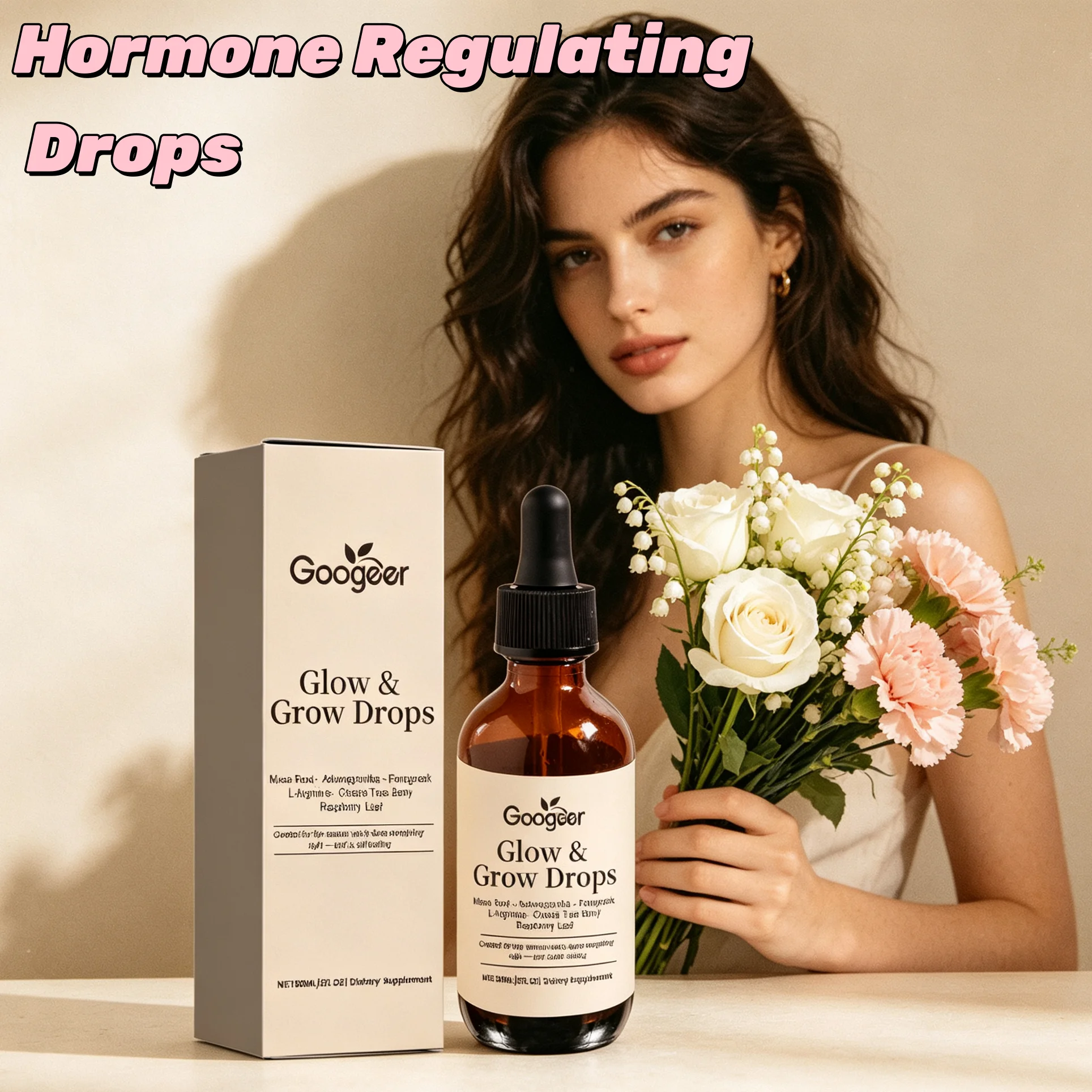 Women Hormonal Balance Tincture Drops Regulate Menstrual Cycle Reduce Bloating Stress Relief Energy Support Dietary Supplement