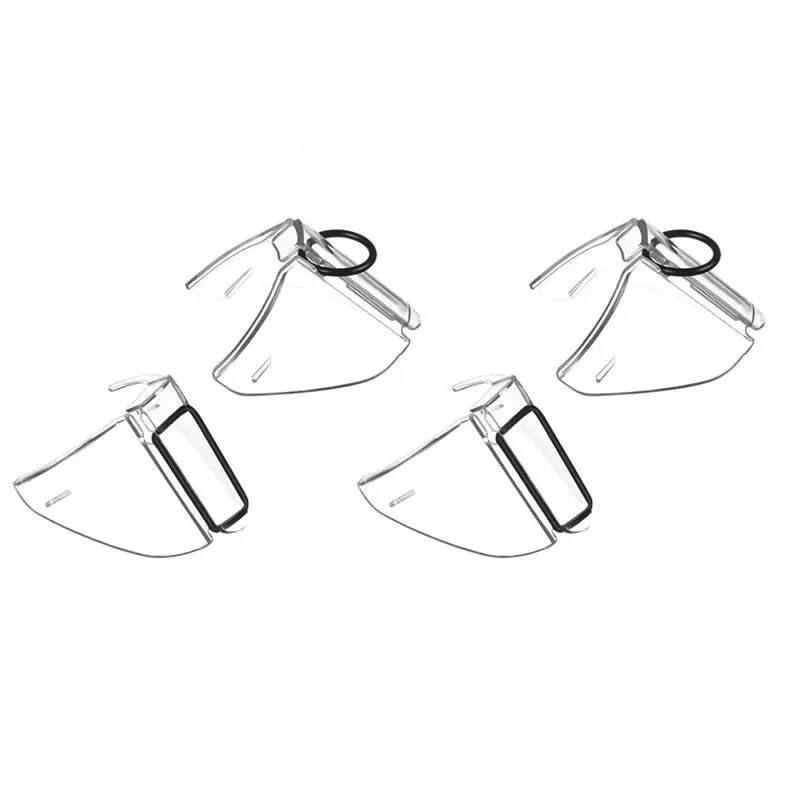 2 Pairs Safety Glasses Side Shield On Eye Glasse Side Shield Anti-Slip On Side Shield For Safety Glasses