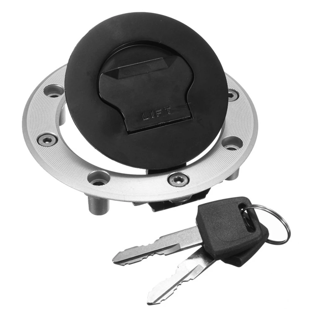 for Suzuki GSXR 600 700 GSXR1000 Motorcycle Locking Fuel Gas Tank Cap Cover with 2 Keys for Katana 600 GSX-600F RF-400 GK78A