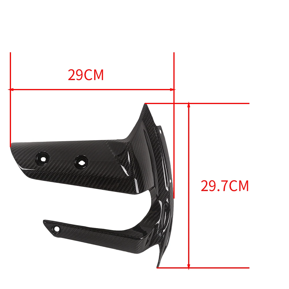 2020-2021 For Triumph Rocket 3 Front Fender Sides Fairing 100% Carbon Fiber Fender Bracket Motorcycle  Accessories Refitting