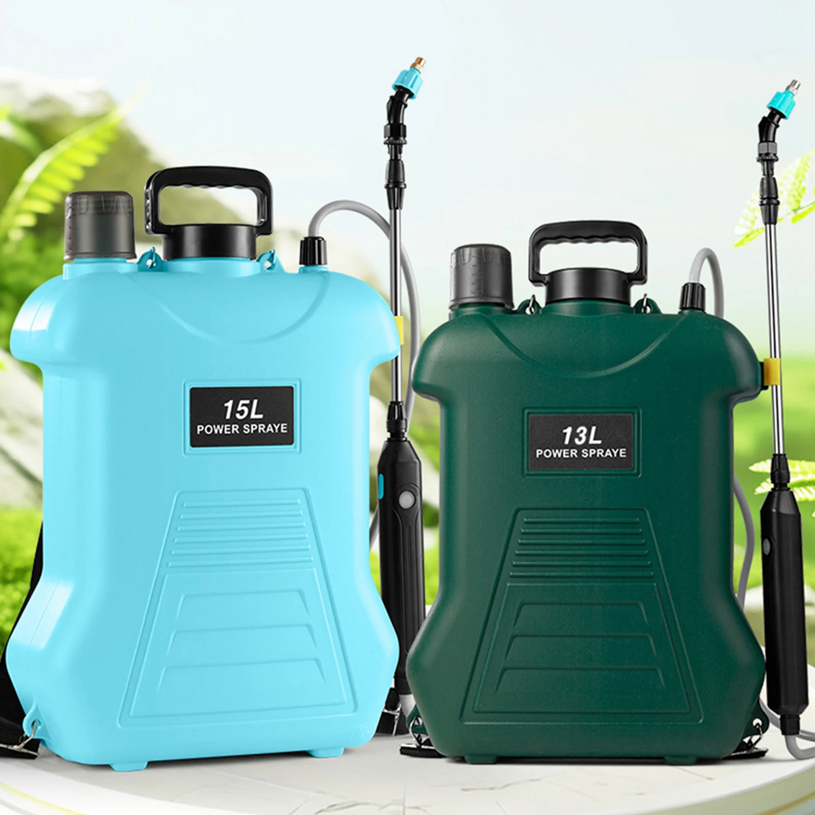 4 Gallon/15L Battery Backpack Sprayer with Shoulder Strap Electric Backpack Garden Sprayer for Outdoor Orchard Garden Flower