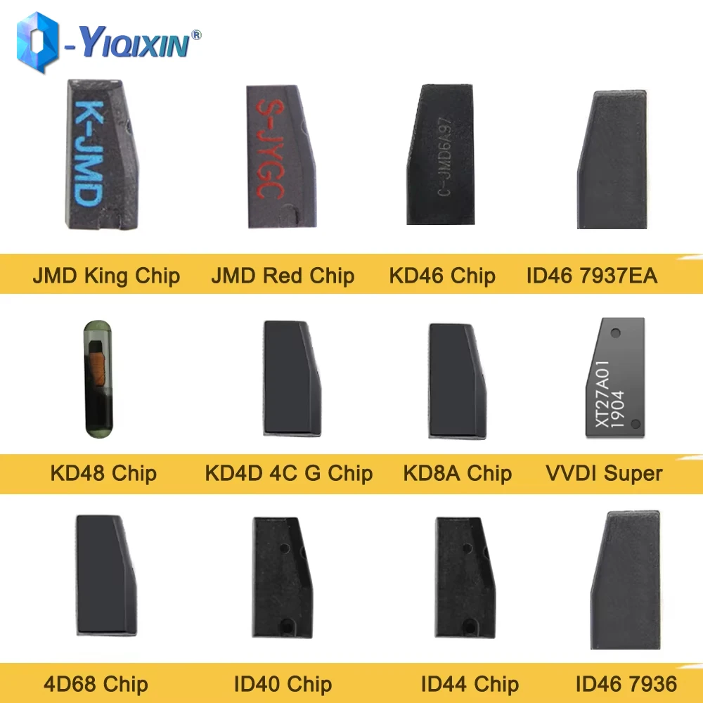 

Transponder Car Key Chip ID46 PCF7936 ID40 ID42 ID44 4D68 KD48 KD46 KD8A KD4D 4C G Xhorse VVDI Super Chip JMD King Chip Red Chip