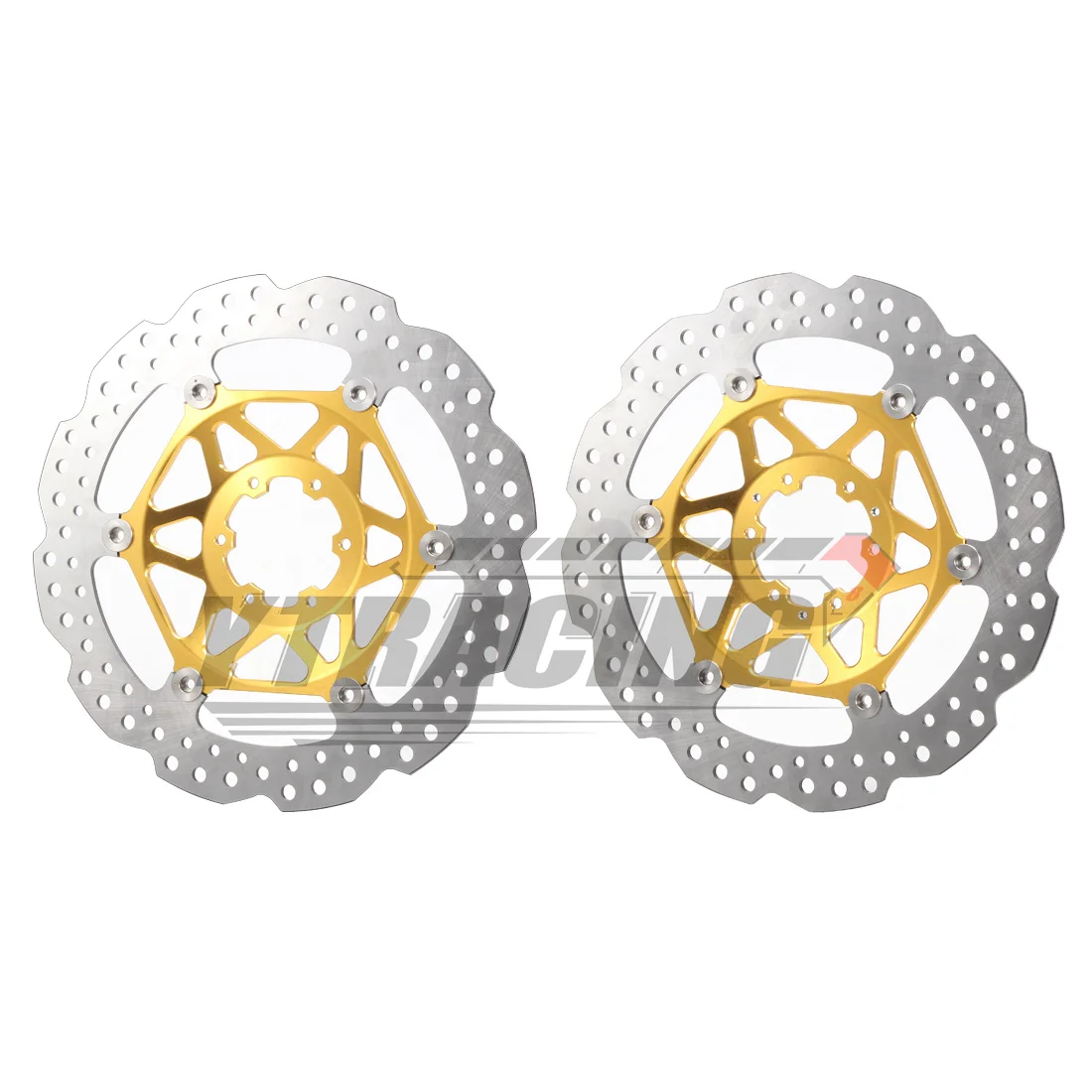 

Front Wheel Brake Disc Rotor Pair For HONDA CRF1100 2020-2021 CRF1000 2016-2019 45120-MJP-G51 45220-MJP-G61 Black/Gold