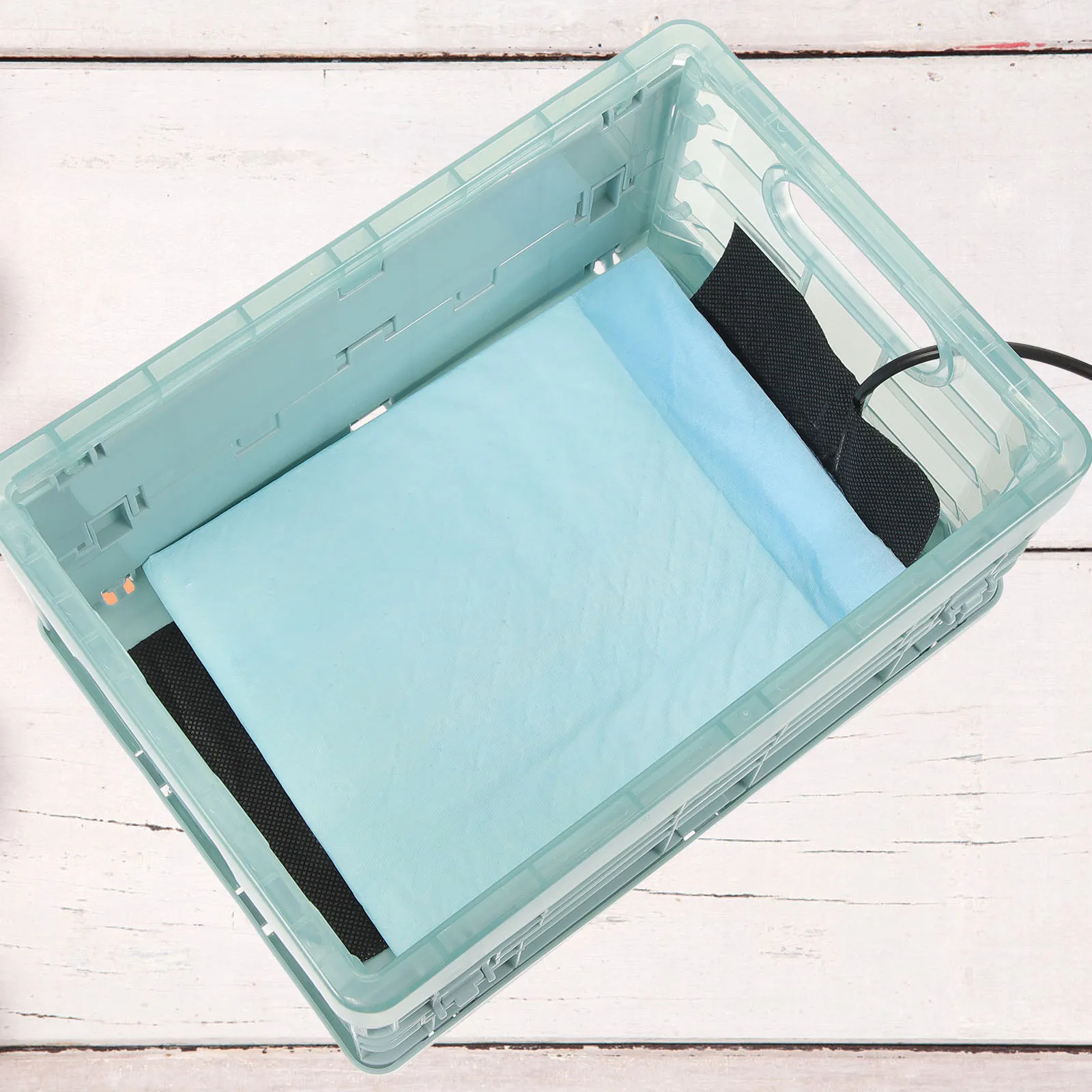 

1Set Plastic Brooder Box Parrot Incubator Egg Hatch Supplies Foldable USB Heating Pad Poultry Brooder Reusable Bird