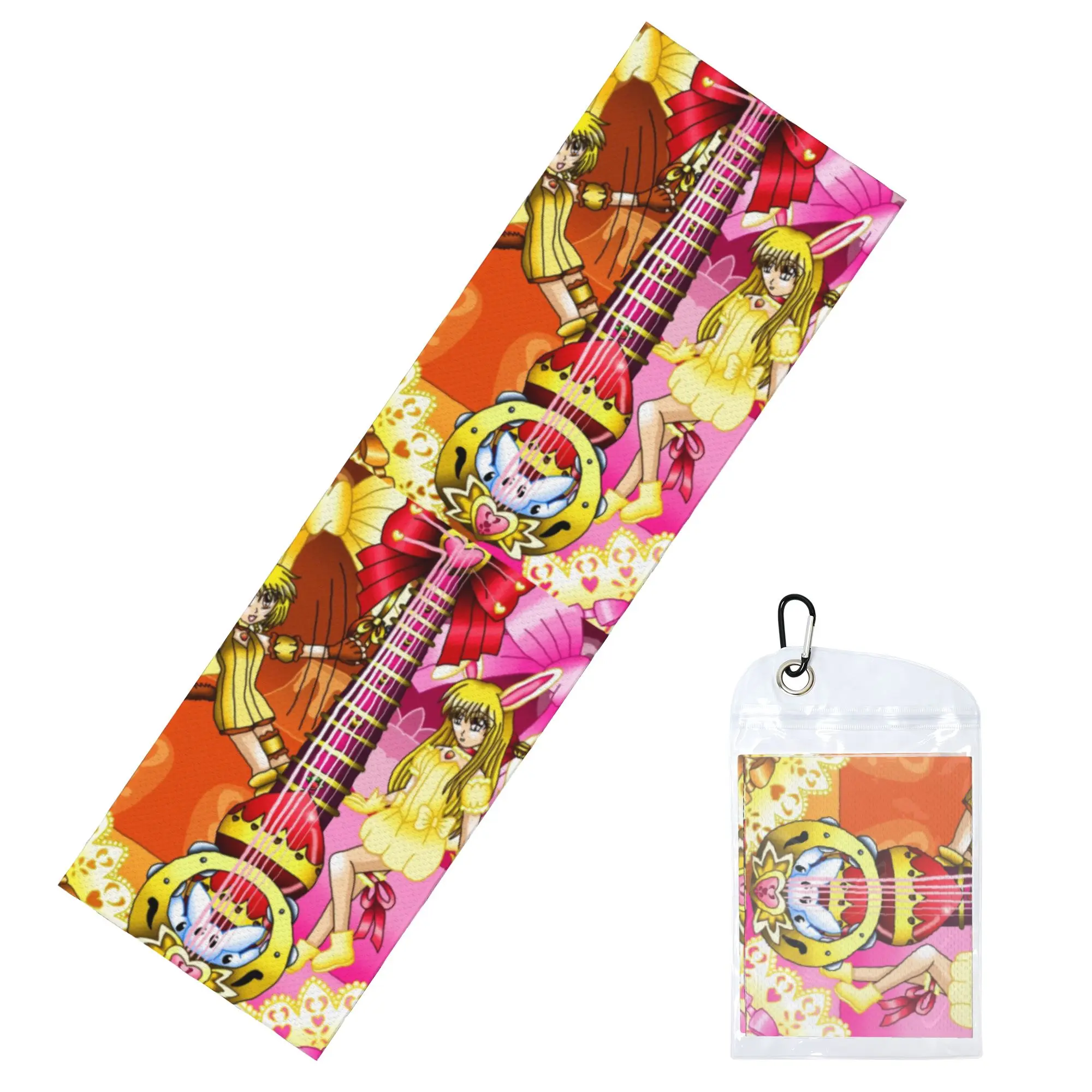 Cardcaptor Japanese Anime Magical Girl Sakura Cold Exercise Towel Face Towel Quick Drying  Sports Breathable Cold Towel