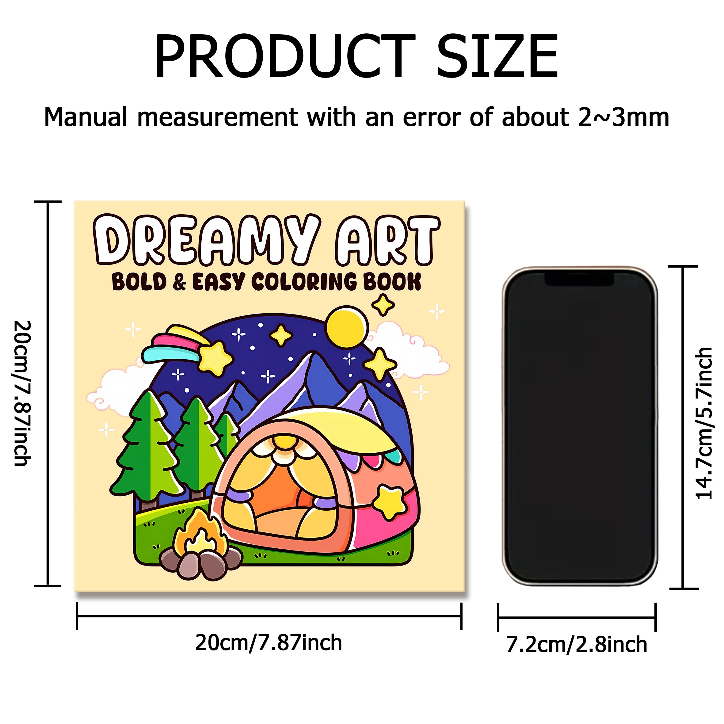 DREAMY ART Bold-easy Patterns Coloring Book for Adults Cute Drawing Book Perfect Gift for Party and Birthday