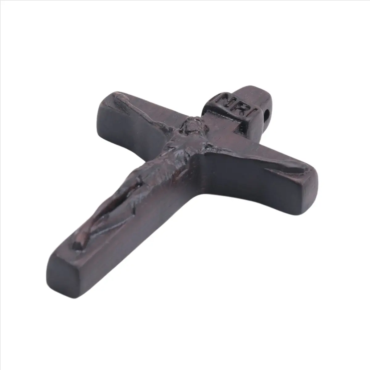 Jesus Wooden Necklace Jesus Necklace Crucifix Wood Pendant Necklaces for Men Woman Black Sweater,C [Laa259]