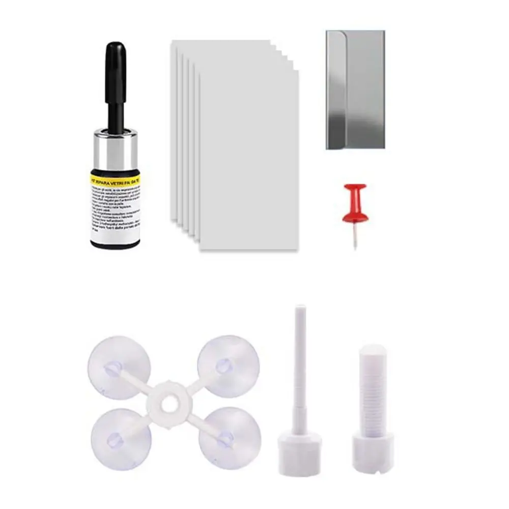 Glass Repair Fluid Windshield Repair Kit Easy To Use Quick Repair Chip Repair Kit Quick Fix Special Design Glass Repair Kit