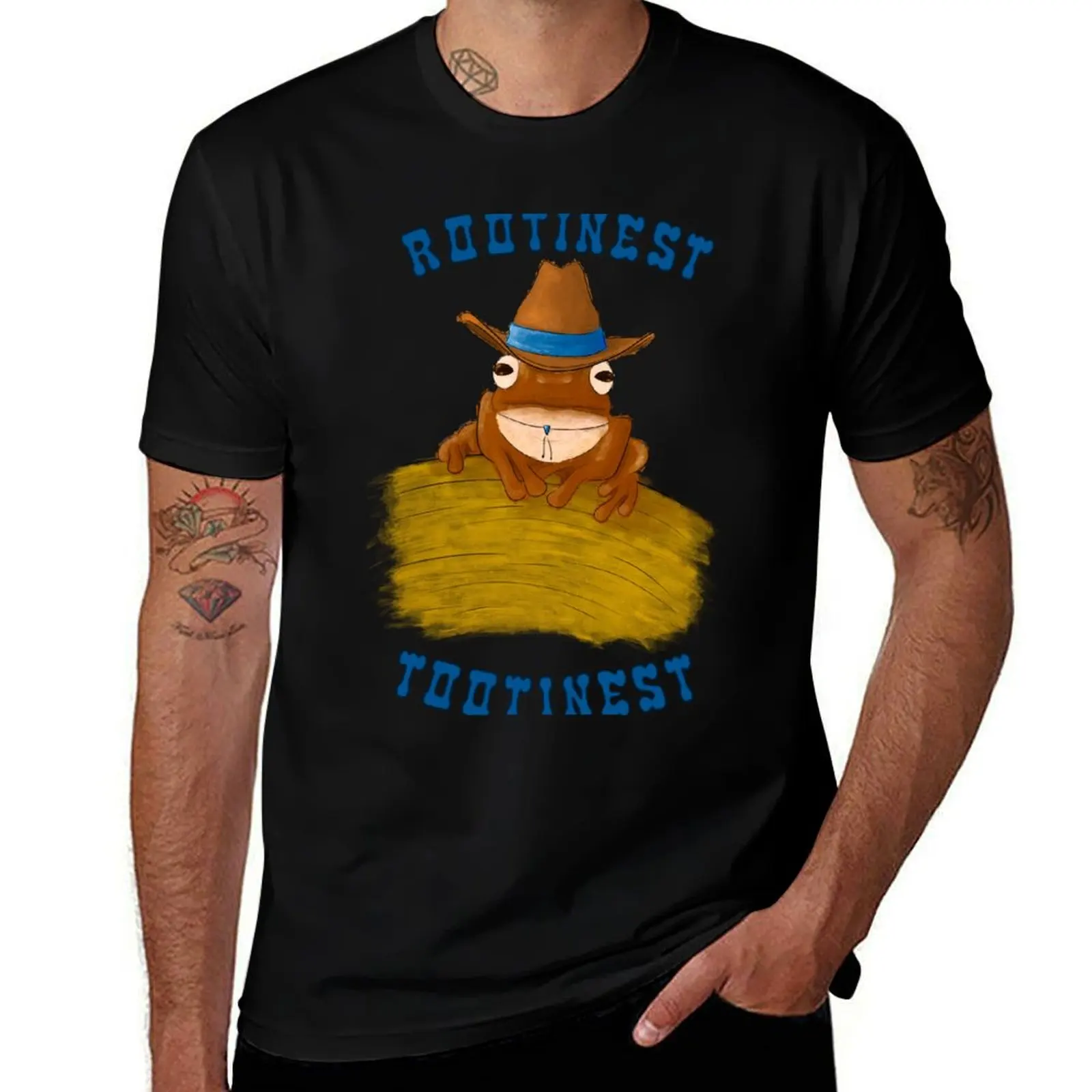 

The Rootinest Tootinest Frog around T-Shirt printed t shirts for man man t shirts for men casual funny t shirts cotton T-Shirt
