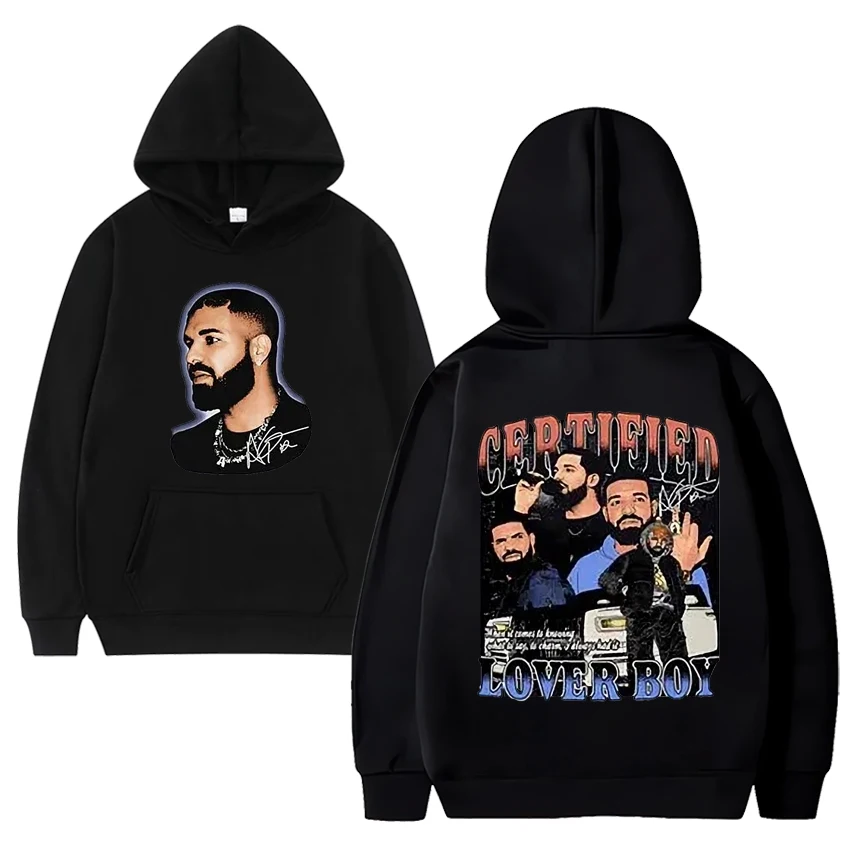 Drake Certified Lover Boy Graphic Hoodie Men Women New Hip Hop vintage streetwear Unisex Fleece Long sleeve pullover Sweatshirt