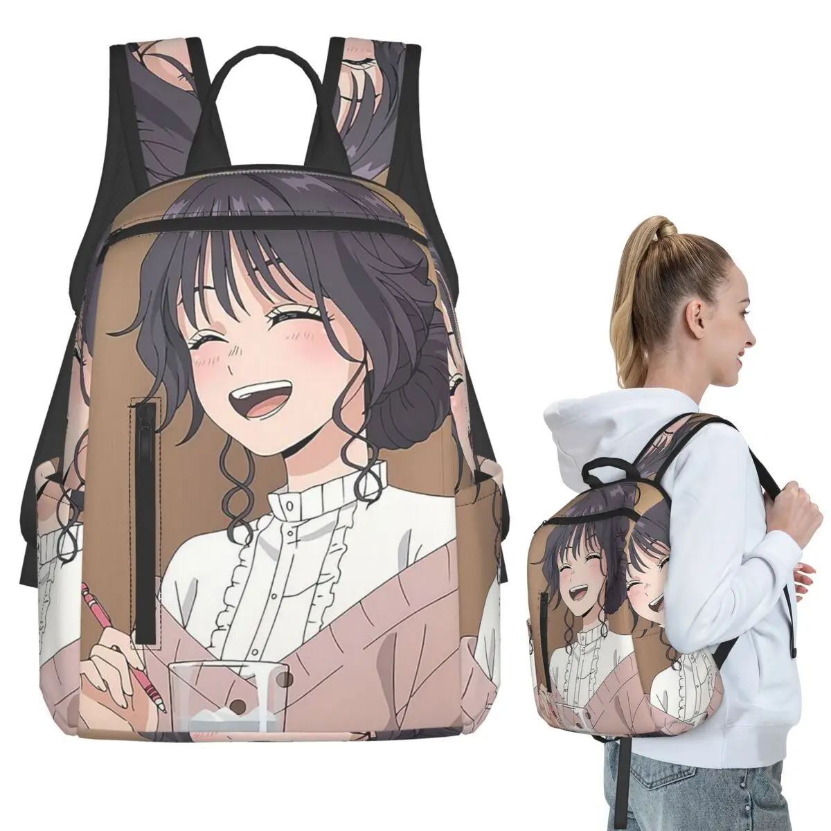 

The Fragrant Flower Blooms With Dignity Anime Backpack Student BookBag Kids School Bag Laptop Shoulder Bags Boys Girls
