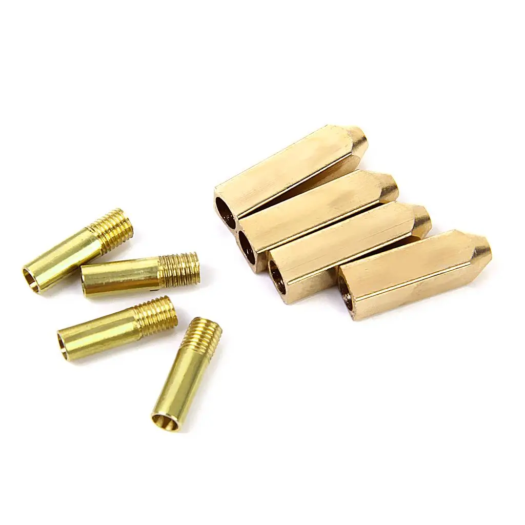 4 قطع من أربطة الأحذية المعدنية المستطيلة الذهبية، برغي ذاتي الصنع على الاستبدال #2